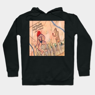 blemmyes with monkey in a manuscript, Hoodie